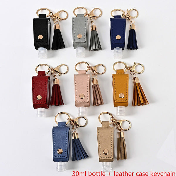 Portable Hand sanitiser key chain with tassels