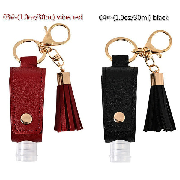 Portable Hand sanitiser key chain with tassels